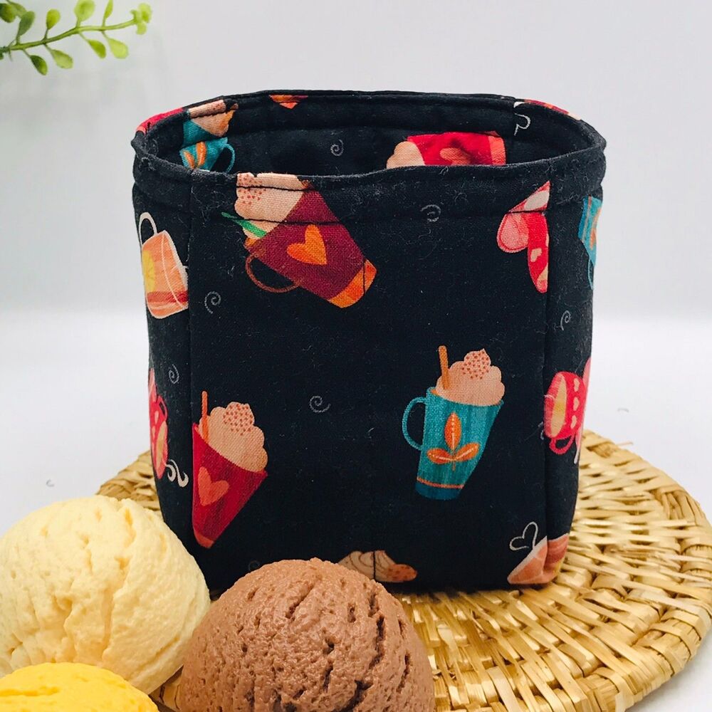 Pint Size Cozy for Ninja CREAMi, 16 oz for NC300 Series, Insulated, Black Pink